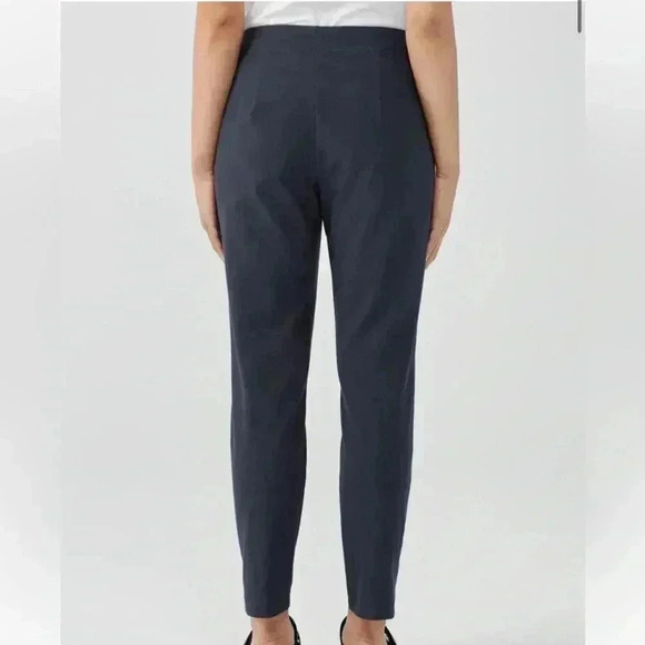 Eileen fisher crepe stretch slim ankle pant ocean blue - Picture 6 of 8